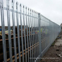 W and D Section Pale Galvanised Palisade Fencing Supplier